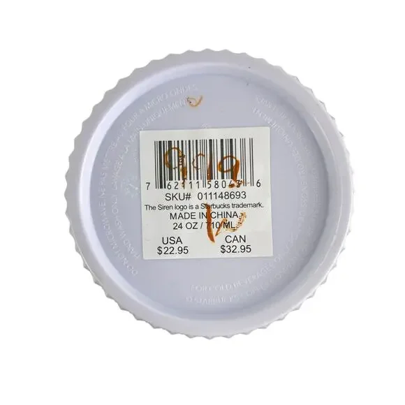 Starbucks Spring 2024 Studded Bright Snow White Glossy Venti 24oz Tumbler Cup - Picture 6 of 9